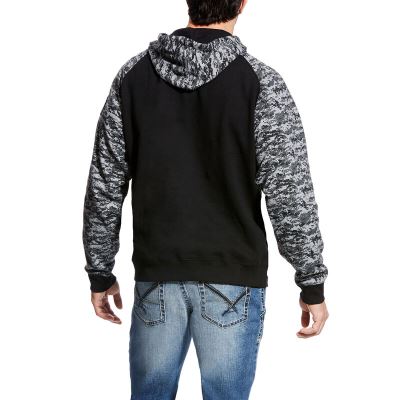 Ariat Patriot - Hoodie Zwart / Camo Heren - 18733-418